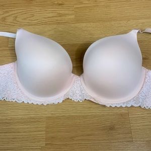 Aerie pink lace demi bra